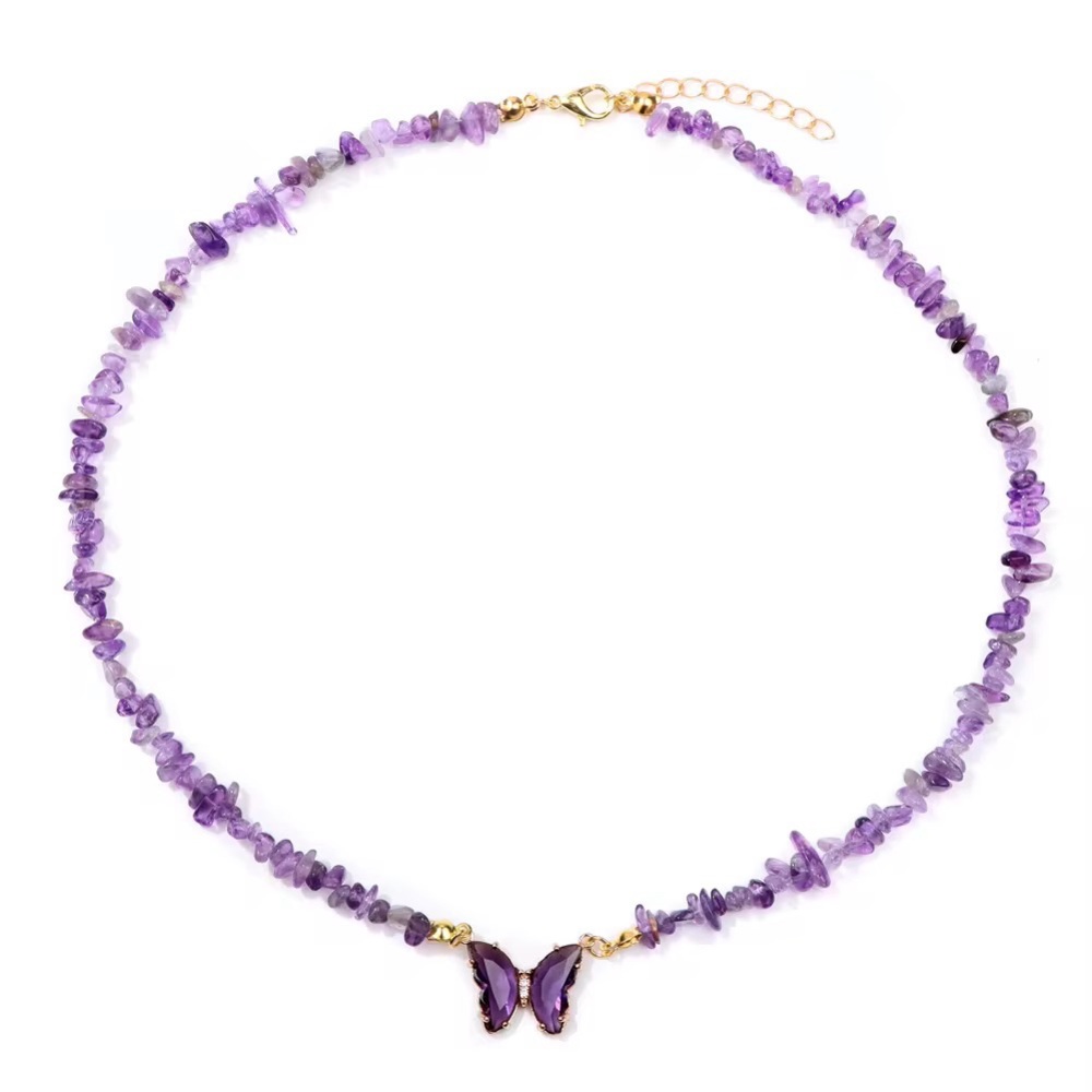 Lilac Bliss pendant rose quartz necklace pendant.